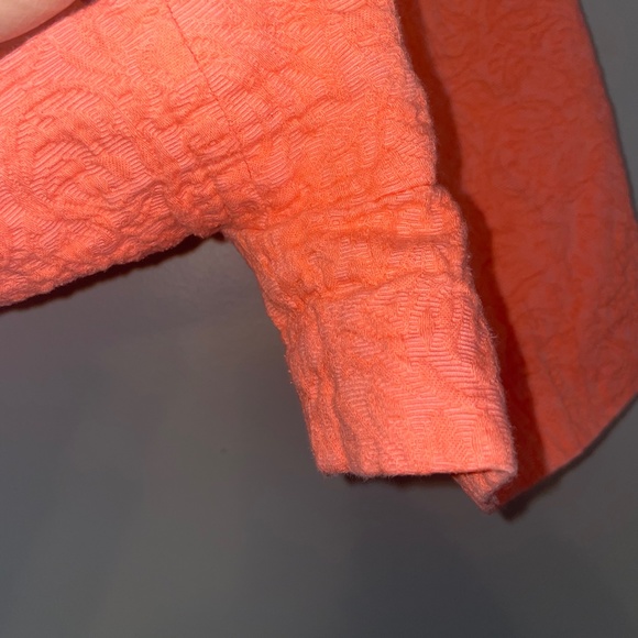 EUC J. Crew Factory Coral Jacquard Floral Pull On Shorts Size 6 - Picture 4 of 7